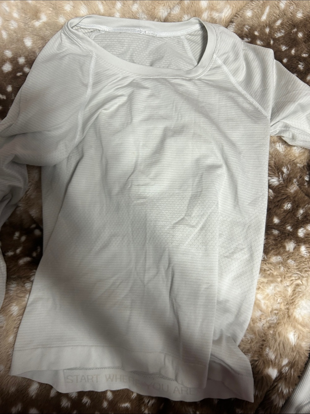 lululemon athletica Long Sleeve Top in Light Gray
